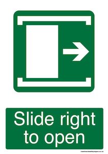 Home / ACM signs / Directional signs / Slide right to open