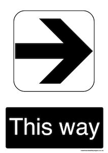 Home / ACM signs / Directional signs / The way to the right