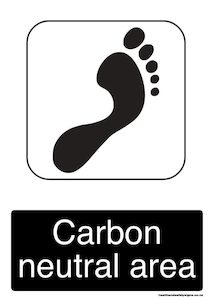 Workplace health and safety: Home / ACM signs / General signs / Carbon neutral area