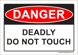 Home / ACM signs / Danger & Warning signs / Deadly Do Not Touch Danger Sign