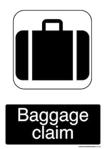 Home / ACM signs / General signs / Baggage claim