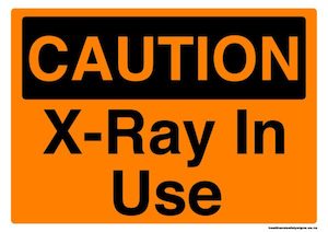 Home / ACM signs / Caution signs / X-ray in use caution sign