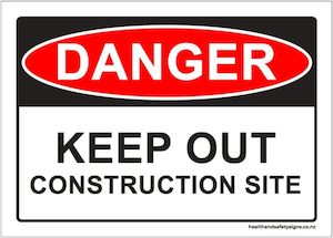 Home / ACM signs / Danger & Warning signs / Keep Out Construction Site Danger Sign