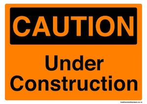 Home / ACM signs / Caution signs / Under construction caution sign