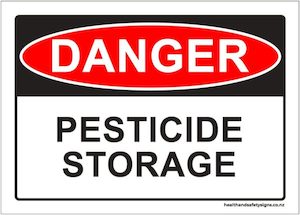 Home / ACM signs / Danger & Warning signs / Pesticide Storage Danger Sign