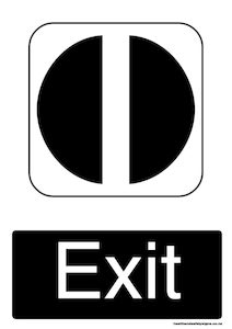 Home / ACM signs / Exit signs / Exit