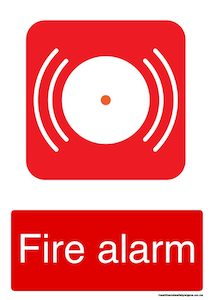 Home / ACM signs / Fire signs / Fire alarm red