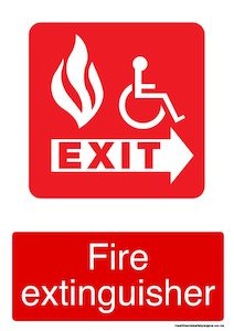 Home / ACM signs / Fire signs / Fire extinguisher sign