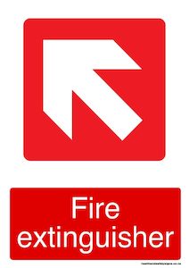 Home / ACM signs / Fire signs / Fire extinguisher top left