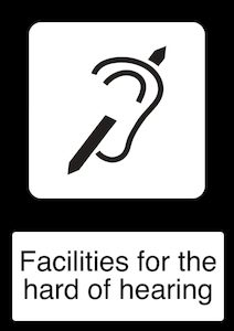 Home / ACM signs / First aid signs / Facilities for the hard of hearing