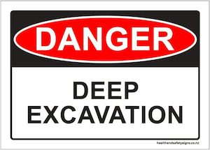 Home / ACM signs / Danger & Warning signs / Deep Excavation Danger Sign