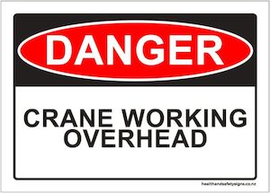 Home / ACM signs / Danger & Warning signs / Crane Working Overhead Danger Sign