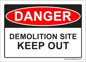 Home / ACM signs / Danger & Warning signs / Demolition Site Keep Out Danger Sign