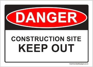 Home / ACM signs / Danger & Warning signs / Construction Site, Keep Out Danger Sign