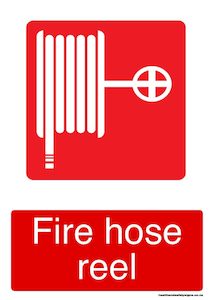 Home / ACM signs / Fire signs / Fire hose reel red