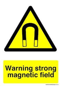 Home / ACM signs / Danger & Warning signs / Warning strong magnetic field warning sign