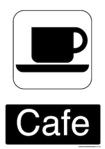 Home / ACM signs / General signs / Cafe black