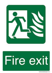 Home / ACM signs / Fire signs / Fire exit