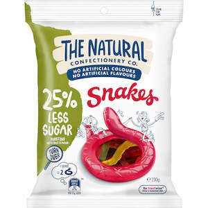 Cooking & Baking: The Natural Confectionery Co Jelly Sweets Snakes Reduced Sugar 230g