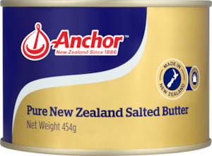 Anchor Pure New Zealand Salted Butter - 454g Tin (Ambient) TMK