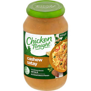 Chicken Tonight Cooking Sauce Cashew Satay 500g