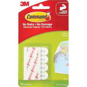 3m Command Hooks & Hangers Adhesive Poster Strips