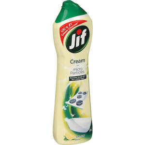 Household: Jif Cream Surface Cleaner Lemon 500mL