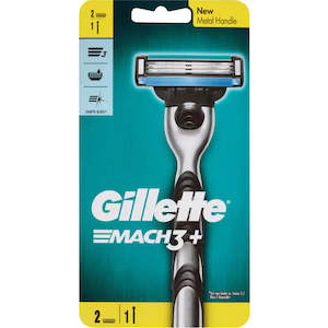 Health Body: Gillette Mach3+ Shaver & 2 Refills 1pack