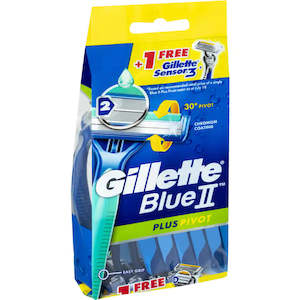 Health Body: Gillette Blue Ii Plus Disposable Shavers Pivot 10pack