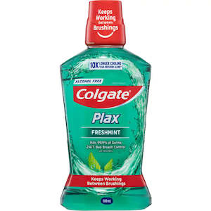 Colgate Plax Antibacterial Mouthwash Rinse Fresh Mint 500mL