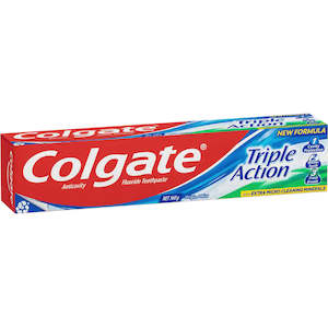 Colgate Triple Action Toothpaste Original Mint Flavour Tube 160g