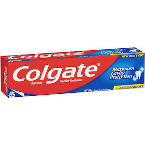 Dental Oral Care: Colgate Maximum Cavity Protection Toothpaste Great Regular Flavour Tube 120g