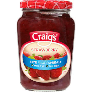 Butter Spreads: Craigs Fruit Spread Strawberry Lite 320g