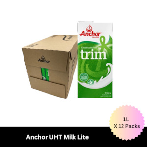 Christmas: Anchor Trim Milk UHT 1L X 12 Pack