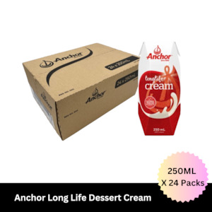 Anchor Long Life Cream UHT 250ML X 24 Pack