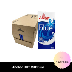 Christmas: Anchor Blue Milk UHT 1L X 12 Pack