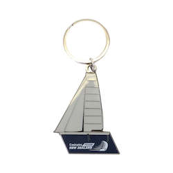 Clothing: Yacht Shaped Metal Keyring