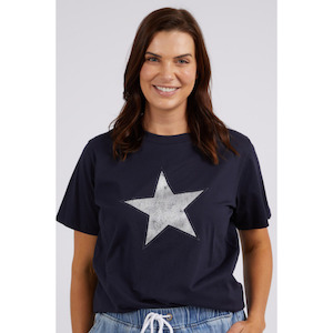 Womenswear: Sparkle star tee Navy