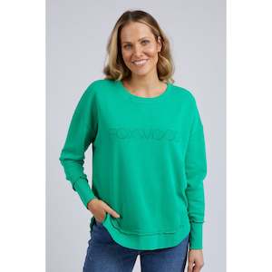 Womenswear: Simplified crew bright green