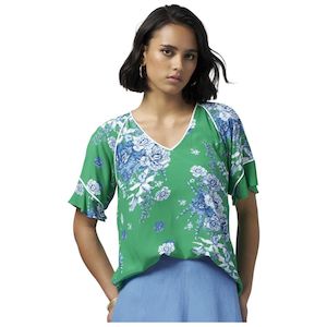 Womenswear: Soiree top green multi