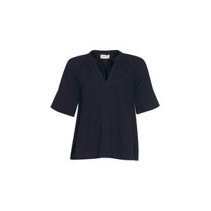 Womenswear: side swipe top navy (Last one size 12)