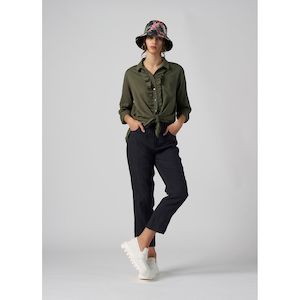 Womenswear: Wistful shirt palm green