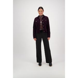 Womenswear: Pinwhale cord jacket mulberry