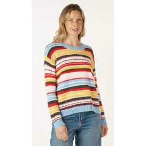 Womenswear: Mohair stripe Blue