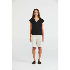 Scallop top black