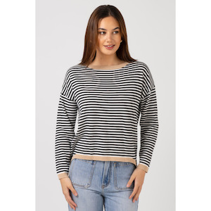 Womenswear: Street Jumper black stripe