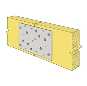 Hardware - domestic: NAIL-ON PLATE 75X1X190MM