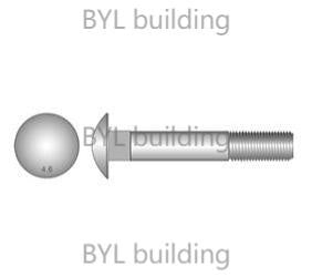 M16 X 65 COACH BOLT/NUT GALV CLASS 4.8 (Fortress)