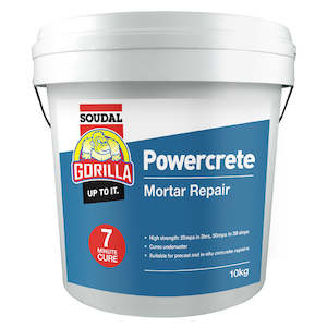 Hardware - domestic: Powercrete 7 min Cure Repair Mortar 10KG