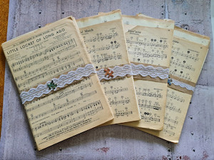 Vintage Music Paper Unpinned Creative